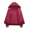 Women's Baseball Jersey Cotton Coat Loose Stand Collar Zipper Flight Jacket Thickened European American Style Autumn Winter Fashion