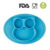 Baby Plate Bowl Mini Silicone Placemat For Baby Toddlers And Kids Portable Plate Baby Non-slip Baby Plate With Suction Cup