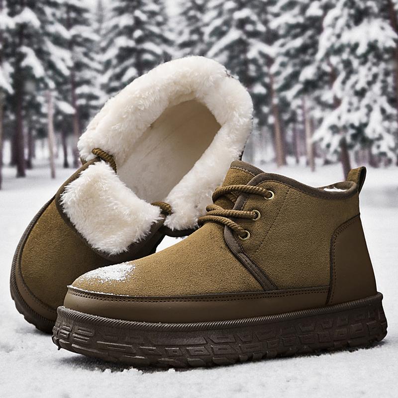 Winter Snow Boots for Men Add Velvet Men's Sneakers Soft and Comfortable Sports Leisure Wear-resistant Non-Slip New Ankle Boots