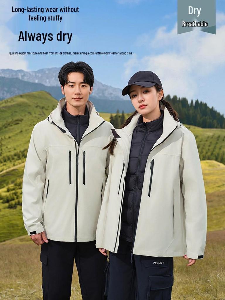 Unisex Windproof Waterproof Warm Hiking & Mountaineering Jacket