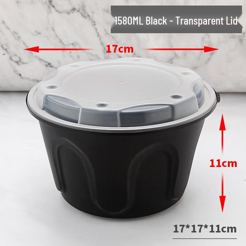 Disposable Locking Round Takeout Meal Box