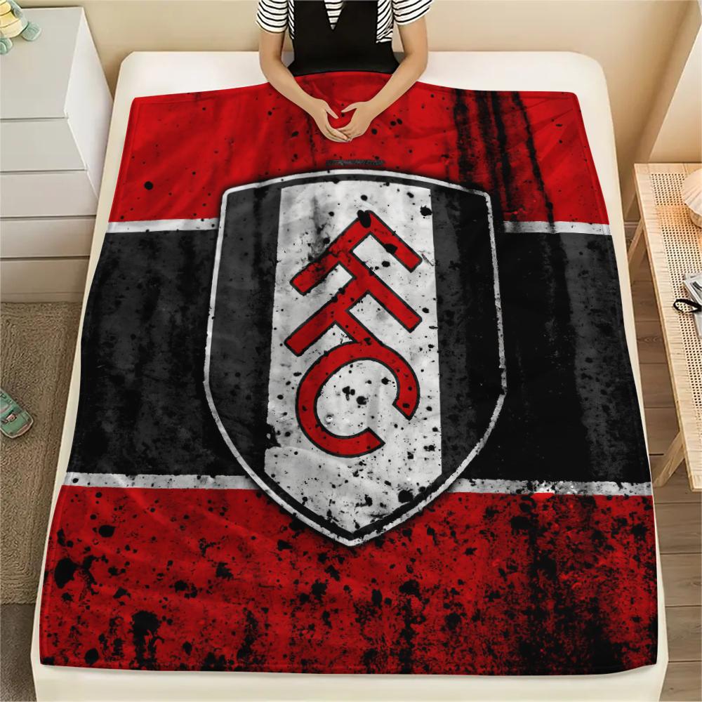 Fulham FC Pattern Flannel Blanket, High Quality Comfortable for All Seasons, Home Decor, Warmth and Comfort, Perfect for Gifts.