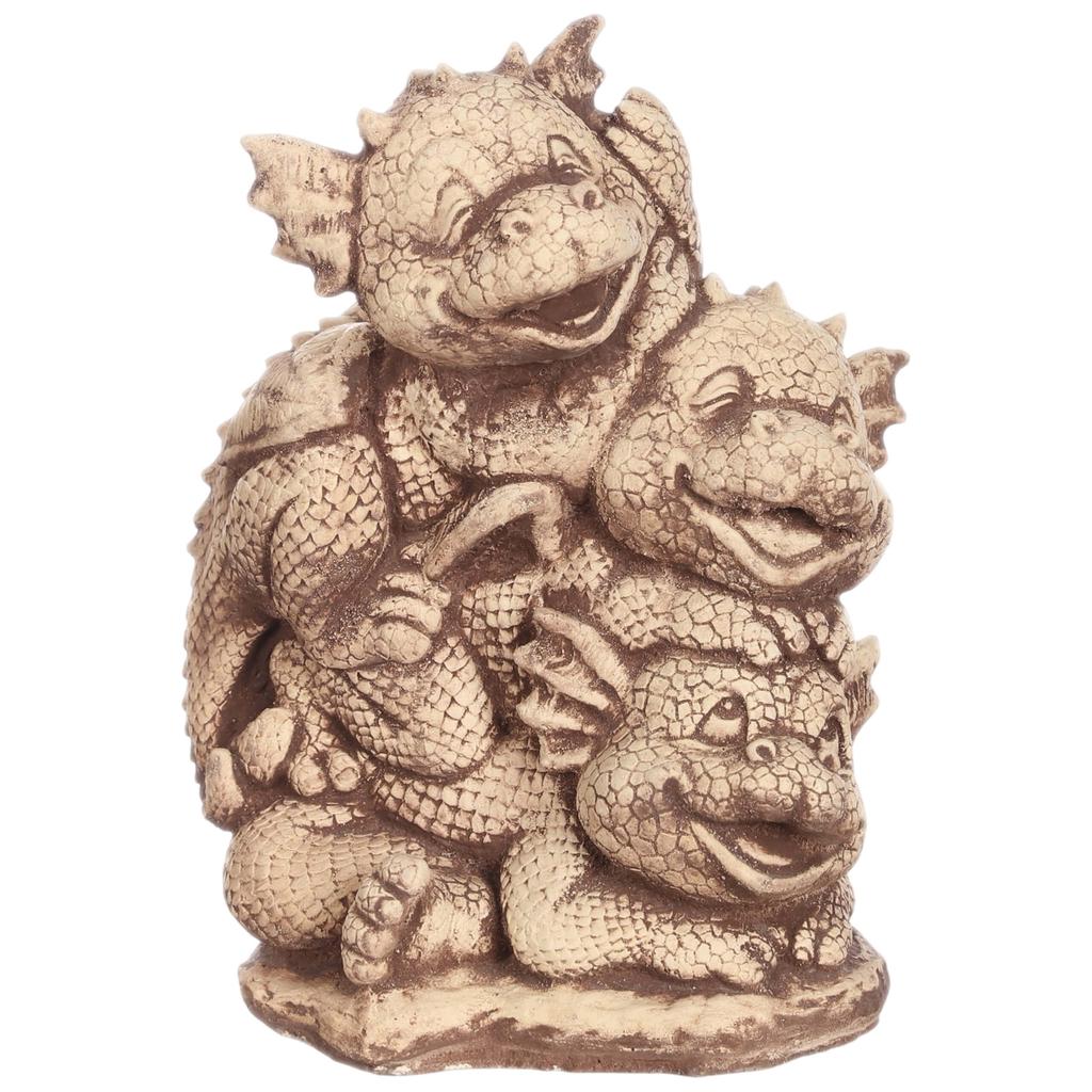 Dragon family sculpture concrete dragon family figure