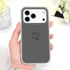 Simple Love Heart Phone Case For IPhone 17 17E Air 16 16E 15 Plus Pro Max Candy Colored Cover