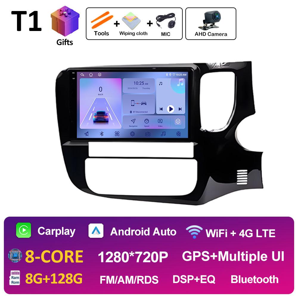 Intelligentes System Kabelloses CarPlay Für Mitsubishi Outlander 3 2012 - 2018 BT 2.5D Touchscreen GPS-Navigation Autoradio Kein 2din