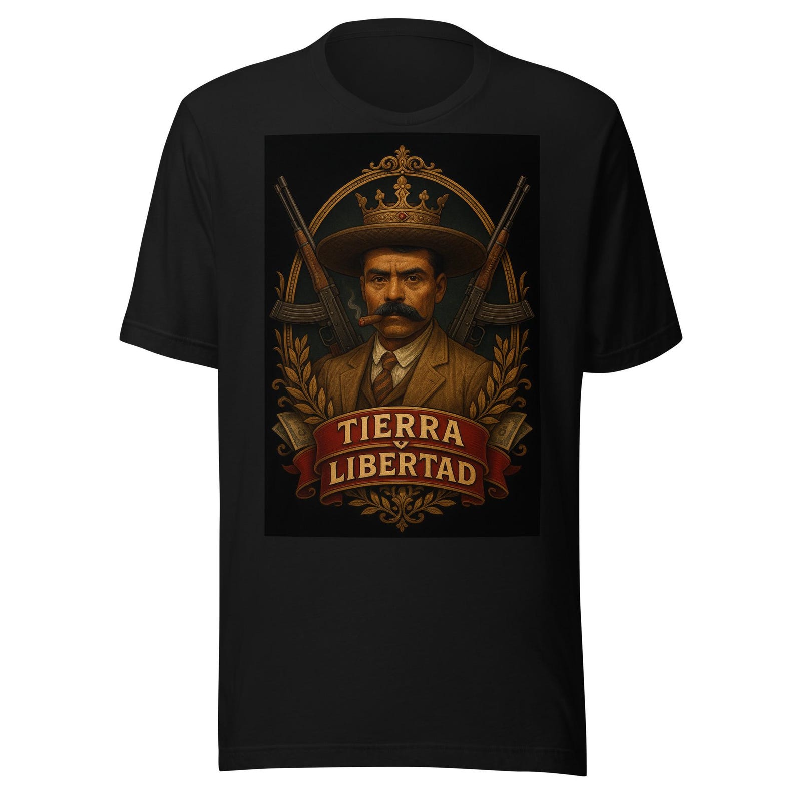 General Emiliano Zapata Tierra Y Libertad Unisex t-shirt 2XL