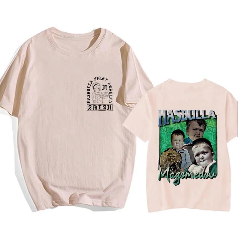 Classic Team Hasbulla EU Size T Shirt Men Women Fighting Hasbulla T-shirt Hip Hop Graphic Shirt Tops Manga T Shirt Streetwear