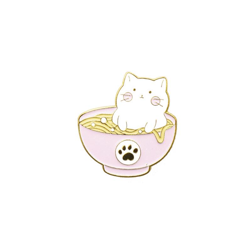 New Cartoon Cat Reading Brooch: Cute Cat Bath Time Accessory