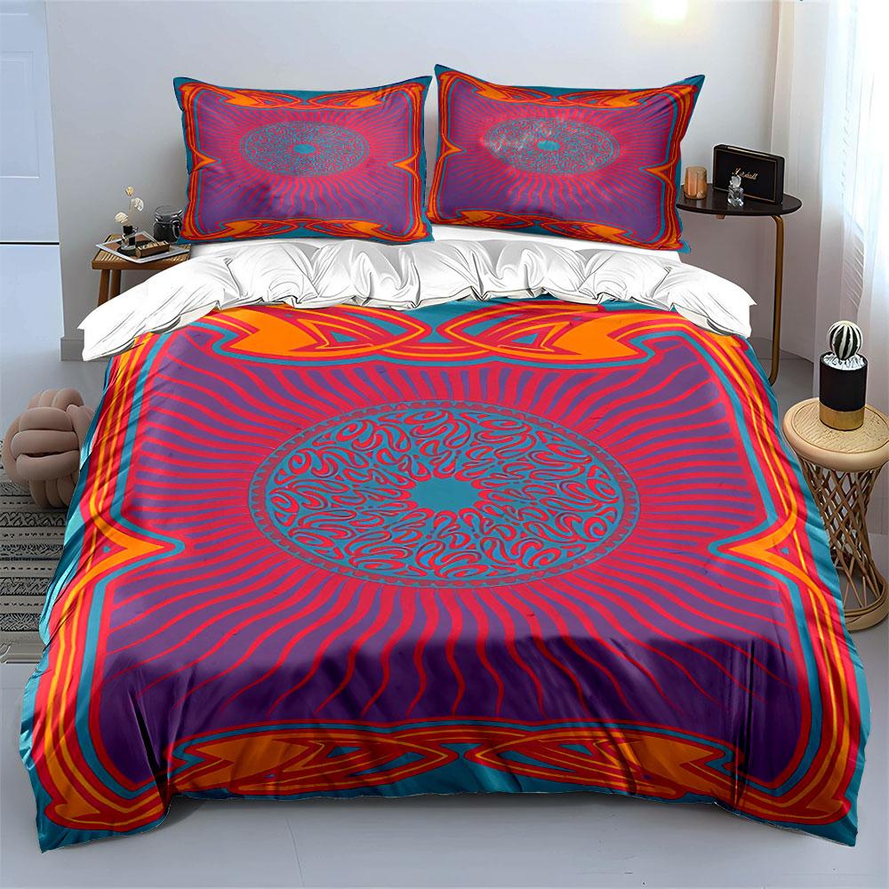 Abstract swirling central circle. Bedding sets Duvet cover sets Duvet covers Pillowcases(1 * Duvet Cover 2 * Pillowcases without duvet insert)