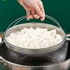 22.5/25.5Cm Stainless Steel Food Steamer Basket Pressure Cooker Steamer Basket With Handle Steaming Grid Drainer Cooking Utensil