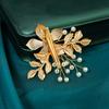 1PC Gold Handmade Pearl Flower Hairpin Women Photo Styling Banquet Party Hair Accessories