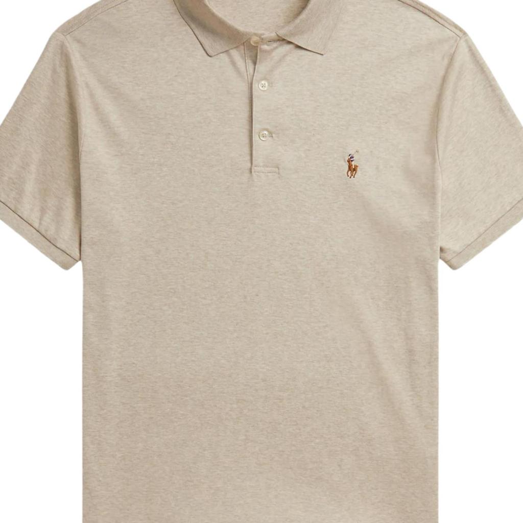 Polo Ralph Lauren Solid Color Small Pony Embroidered Front Vertical Button Short Sleeve Polo Shirt Standard Fit Men tops 710704319-502