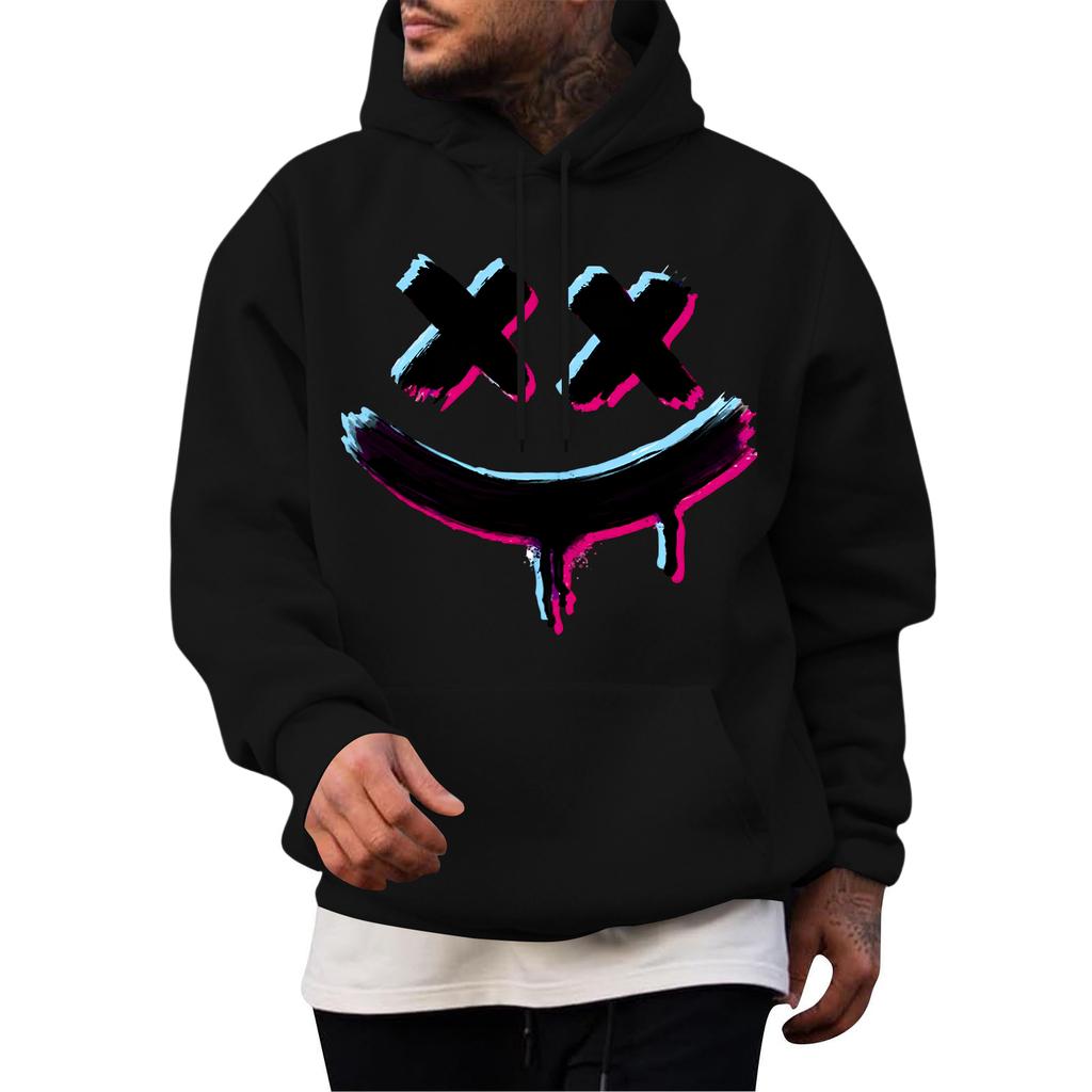 Men's Casual Hoodie Fashion  Sweatshirt With Hood Leisure Tops Teenager Streetwear Fashion Long Sleeve Shirt Warm