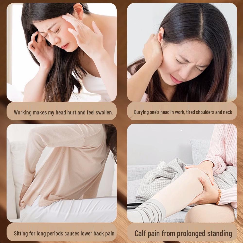Sandalwood Scalp Massage Comb for Women and Men - Wooden Meridian Health Comb