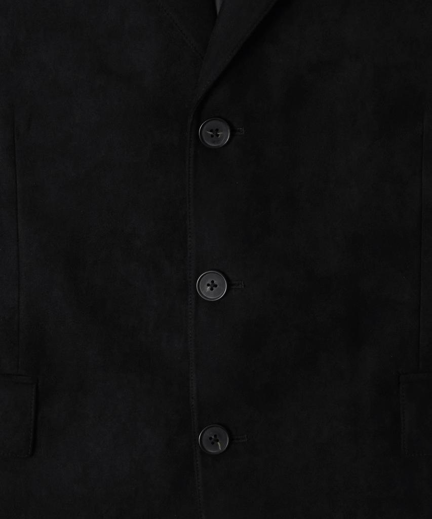 Musinsa Standard Synthetic Suede Oversized 3-Button Blazer [Black]