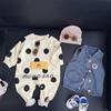 Nebeans Polka Dot Long Sleeve Infant Romper - Spring & Autumn Cotton Onesie