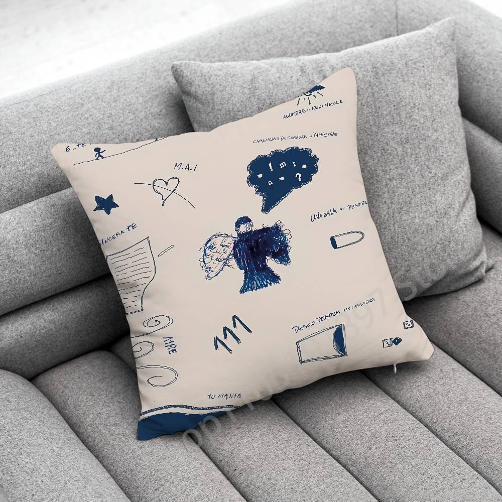 M-Milo J La Vida Era Mas Corta 111 Throw Pillow Case For 50cm 30cm 55cm 45cm 40cm Square Bed Pillowcase Cover