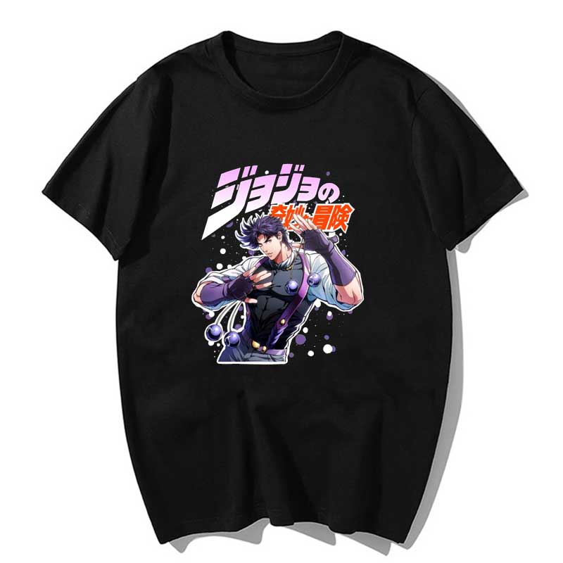 

Аниме Футболка JoJo s Bizarre Adventure 2026 Новая Летняя 100% Хлопок Джозеф Джостар Графический Свободный Унисекс Короткий Рукав Свободная Рубашка -... S разноцветный