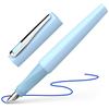 Schneider Fountain Pen TOMO M Medium Nib 1 Dual Use Cartridge/Converter (Ice Blue, Blue)