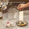 HUIWEN Transparent Gold Water Wave Snack Plate Set