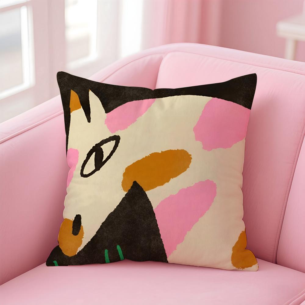 

Vantage Abstract Anime Cute Pet Cat Dog Cushion Cover Pillow Case Soft Friendly Fabric Concealed Zipper 30X30cm