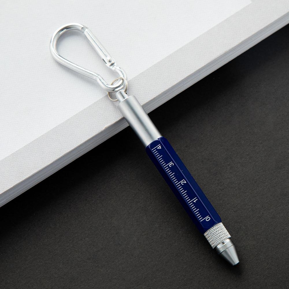 6-in-1 Ballpoint Pen Short Style Capacitive Pen Durable Outdoor Tool Pen  Outdoor Tool Pen
