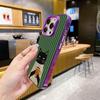 Cute Coffee Cat Purple Translucent Mobile Phone Case for iPhone 17 16 15 14 13 12 11 X XR XS Air Pro Max Plus Colorful Cover