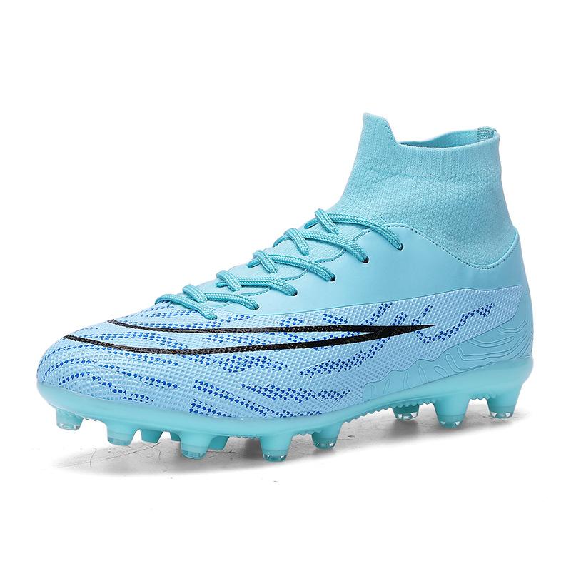

8896 Football Shoes Children Teenagers Primary Secondary School Students Adults Men Women High Long Nailed Broken Flat Sports Size 43