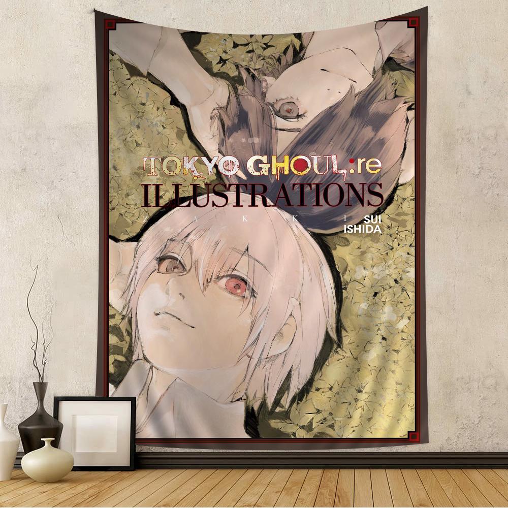 Tokyo Ghoul Ken Kaneki Nástěnná tapiserie Kanekiho probuzení Kagune Temná městská fantasy estetika Dekorace místnosti pro fanoušky Seinen anime