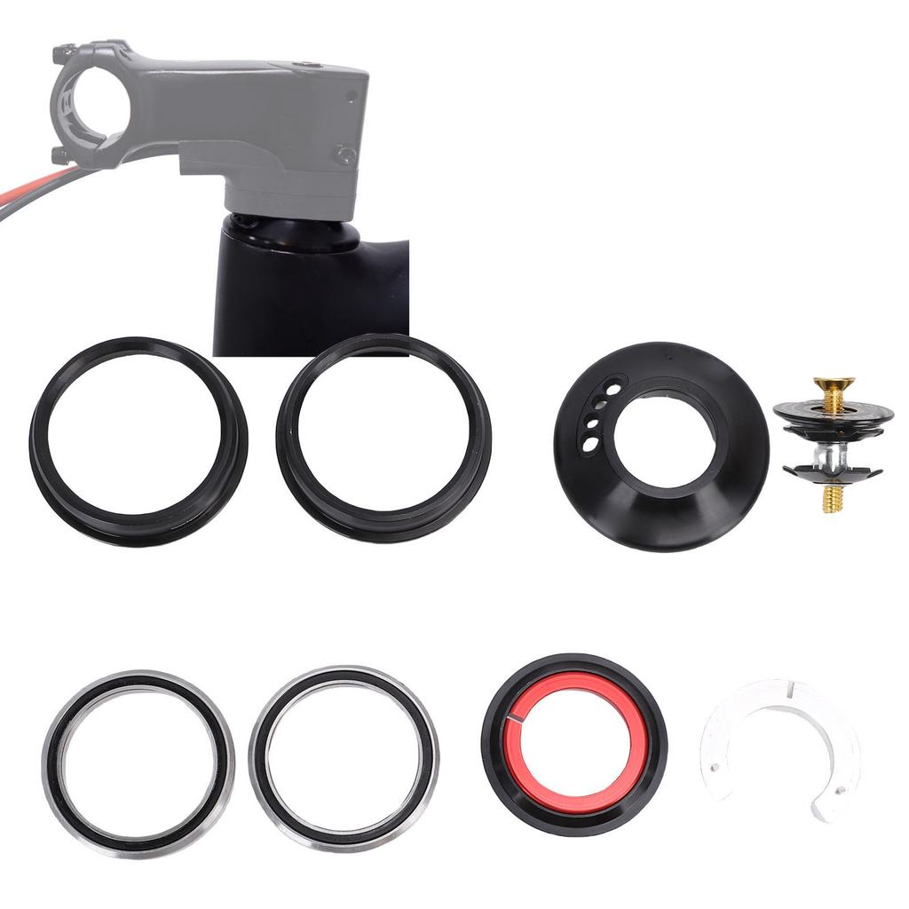 Fahrrad Integrated Steuersatz für ZS56 Rahmen Oberteil Aluminium 28,6 mm Unterteil 40 mm Interne Kabelführung Fahrrad Steuersatz mit gedichteten Lagern für Tapered Gabel