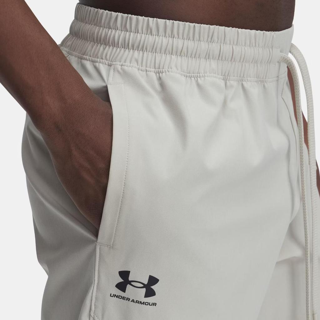 Under Armour Vibe Fashion Solid Color Simple Beautiful Trendy Sports Long Pants Men bottoms Brown 1386557-289