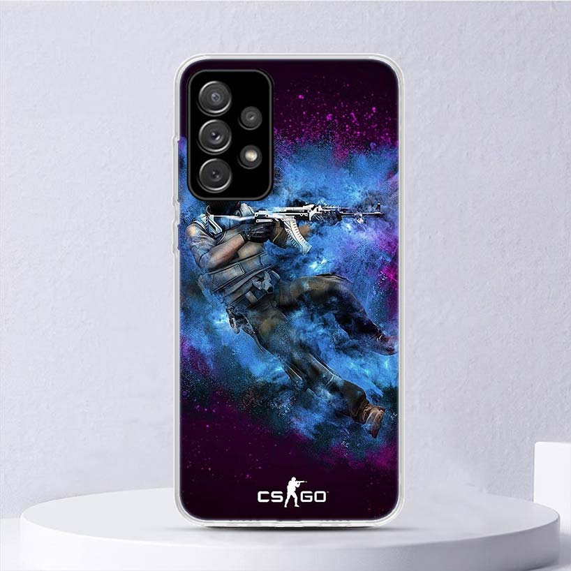 Counter Strike Cs Go Soft Case For Samsung Galaxy A15 A14 A13 A12 A55 A54 A53 A52 Phone Cover A35 A32 A33 A25 A23 A22 A05S A04S