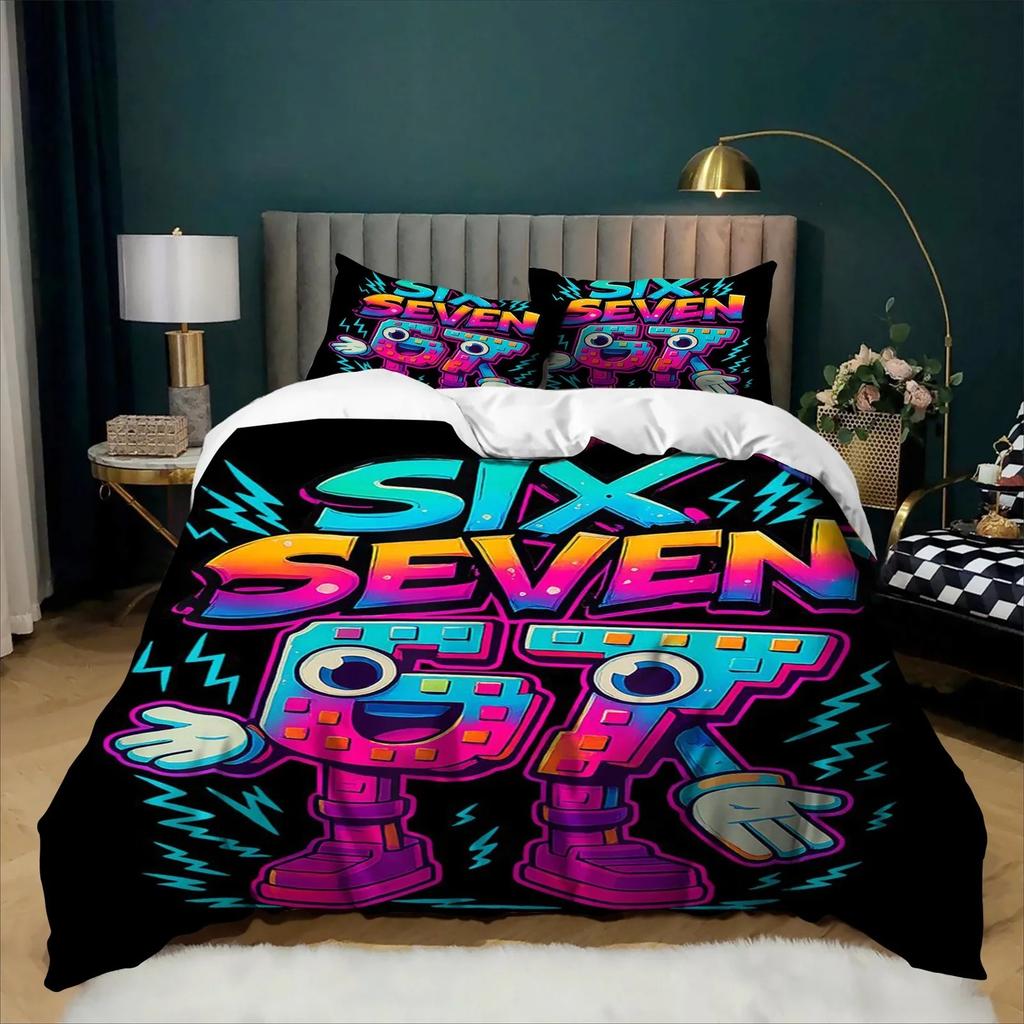 Exquisite Christmas Gift Funny 67Six Seven Duvet Cover Set Bedding Set Bedroom Decoration Single Twin Full Size Adult Boys Girl