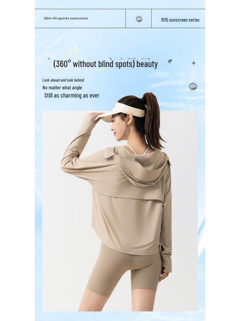 Women's Nylon UPF 100+ Fashion Cape - Casual Ice Silk Sun Protection