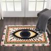 Eye Pattern Imitation Cashmere Carpet Thickened Non Slip Door Mat Decorative Pad
