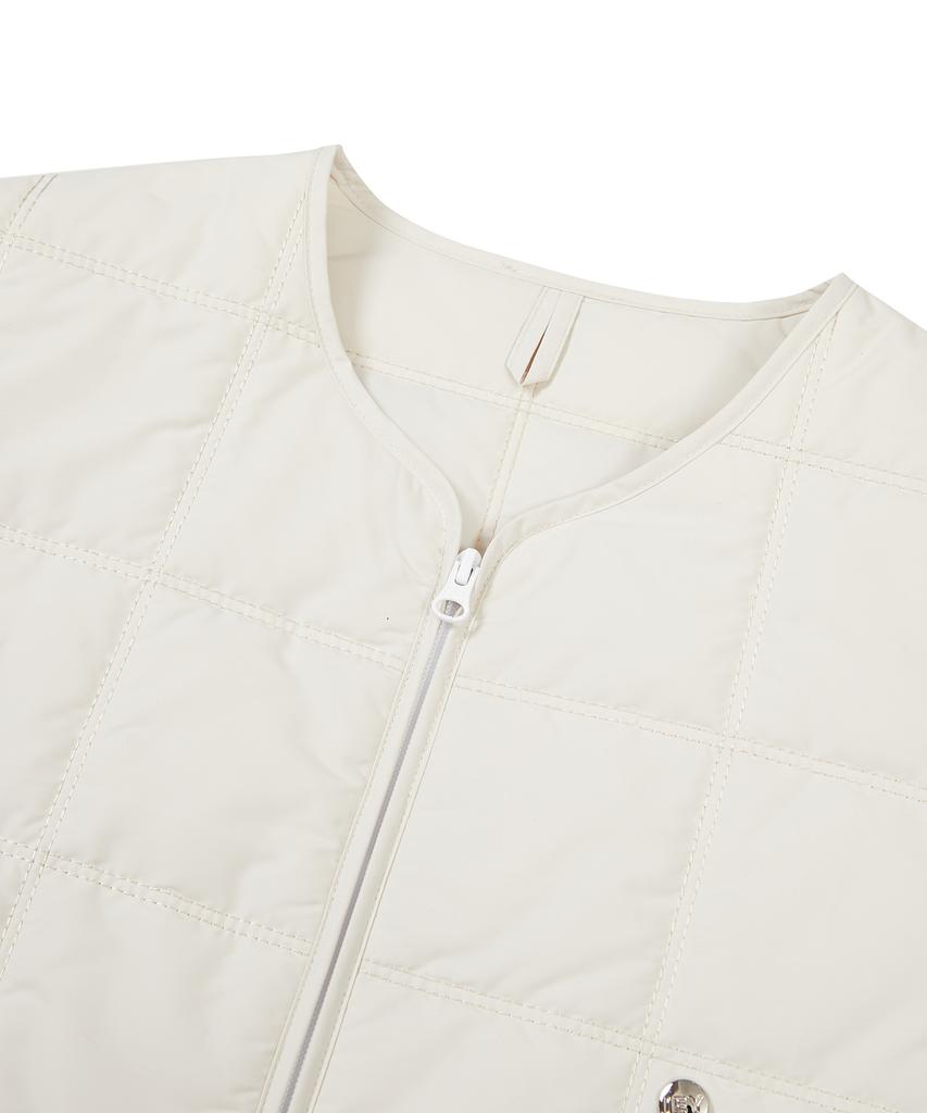 Iey Cross Quilting Vest Ivory