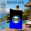 Gre-mio Football Badge Printed Microfiber Beach Towel, Soft And Absorbent, Quick-Dry, Ideal for Summer Travel, Beach Essential, Swimming Pool