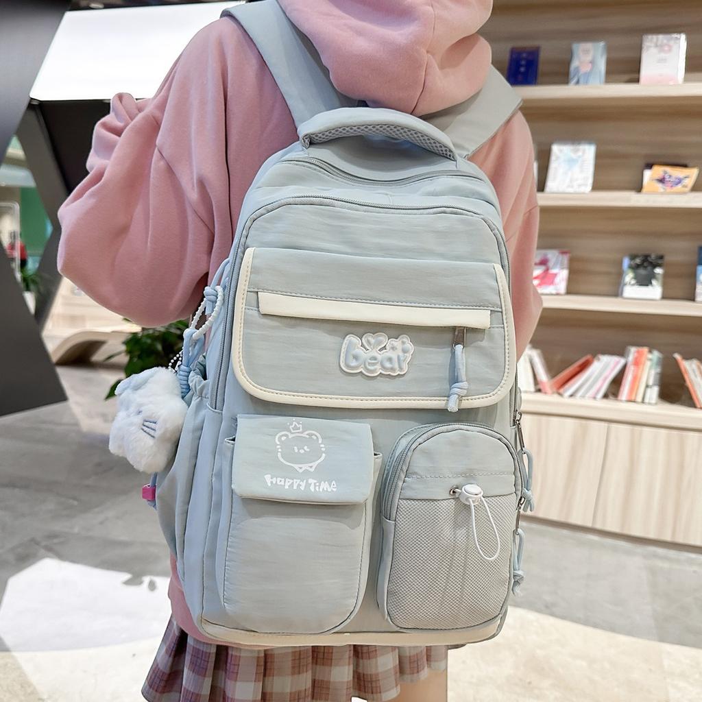 Schoolbag new schoolbag girl primary school students sweet girl travel backpack high quality junior high school students computer bag