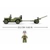 143Pcs Military Vehicle WW2 Normandy Landing WILLYS Car Building Blocks Army Soldier Car Classic Model Bricks Set Kids DIY Toys No Box