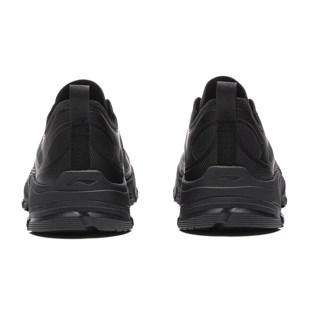 LiNing Sandstone Sports Comfortable Shock Absorbing Wear Resistant Low Top Casual Shoes Men sneaker Black AGCW113-2