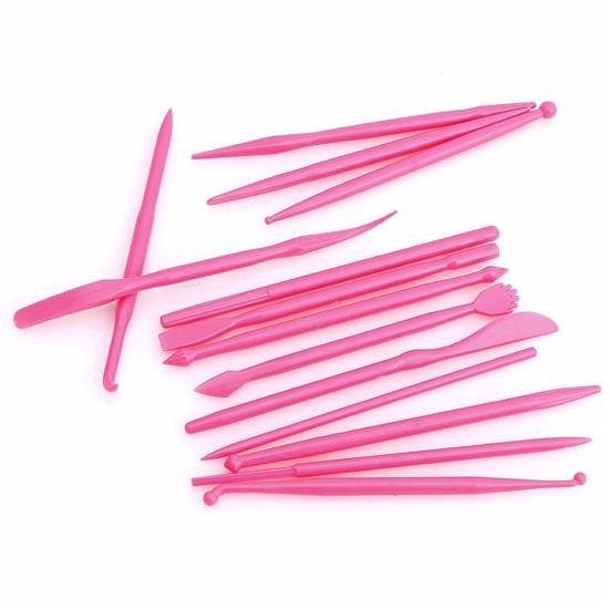 14Pcs Fondant Cake Decorating Carve Pen Flower Modeling Baking DIY Sculpt Tools