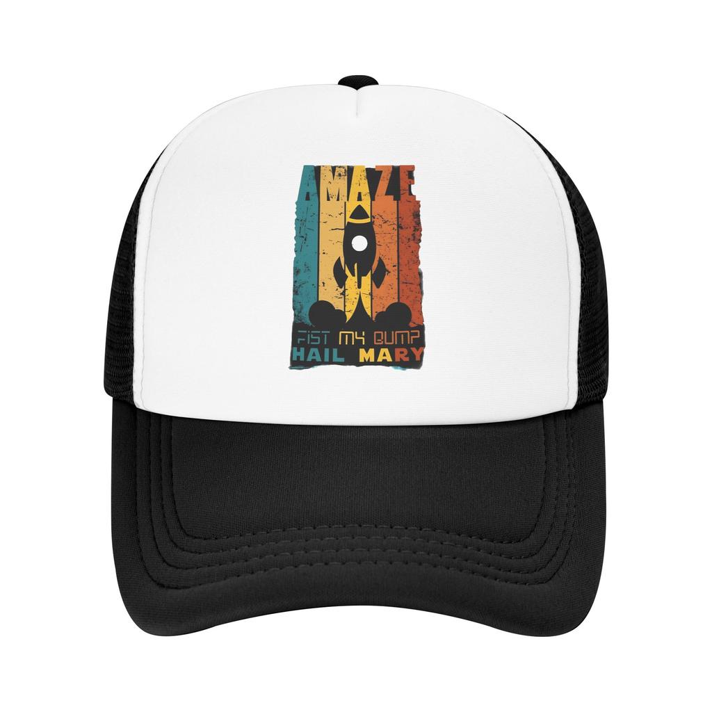 Project Hail Mary Missions-Aufnäher Trucker-Kappe Papa-Hut Sonnenkappen Sonnenkappen Atmungsaktive Snapback-Kappen Netz-Baseballkappen Sommer
