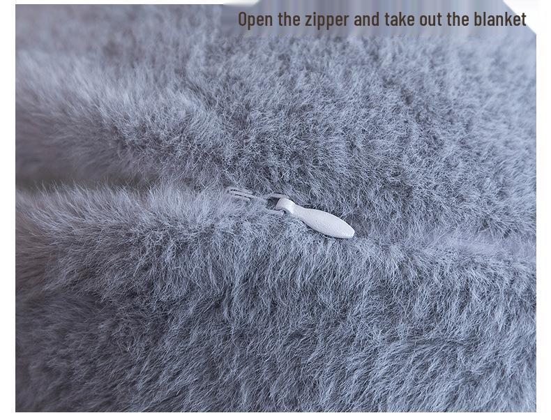 Cartoon Plush Toy & Air Conditioning Blanket - Cute Labbub 2-in-1 Pillow