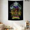 Mutant Turtles Urban Warriors Tapestry Fashion Print Background Cloth Wall Decoration Background Wall Hanging Cloth Home Decor