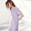 Chuyu Women's Flowing Wavy Texture T-Shirt Dress