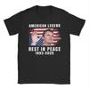 Fashion Rest In Peace Charlie Kirk American Flag Tshirts For Unisex Round Collar Cotton T Shirts Short Sleeve Tee Shirt Adult Tops