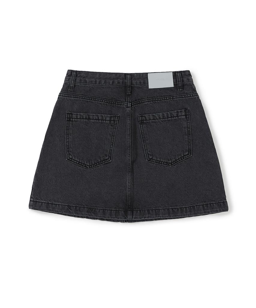 Clove [26Ss Clove] Denim Pocket Skirt (Black)