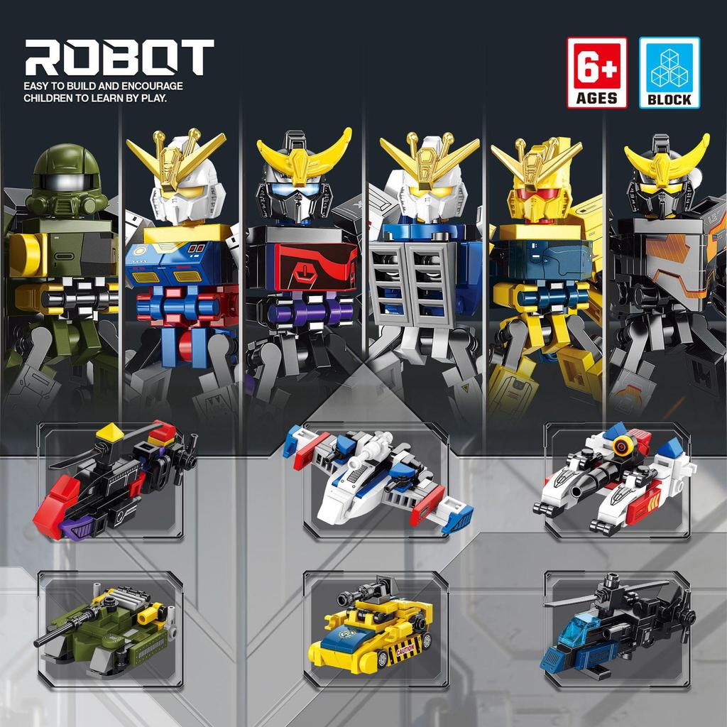 Mech-Compatible Robot Transformation Building Blocks - Educational Toy for Kids, Ideal Gift for Boys, Free Shipping