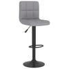 Vidaxl Bar Stools, 2 Pcs, Light Gray, Upholstered In Fabric