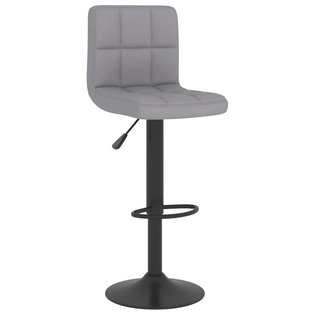 Vidaxl Bar Stools, 2 Pcs, Light Gray, Upholstered In Fabric